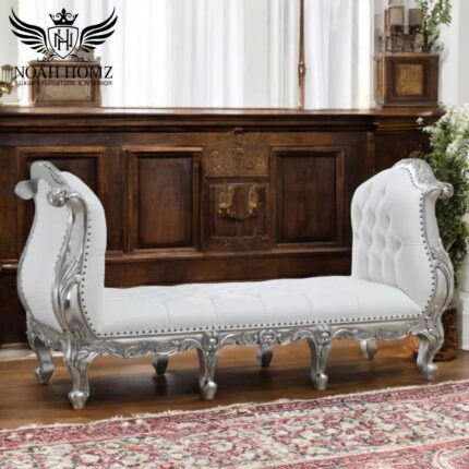 Industrial Metal and Wood Bench – Durable and Stylish